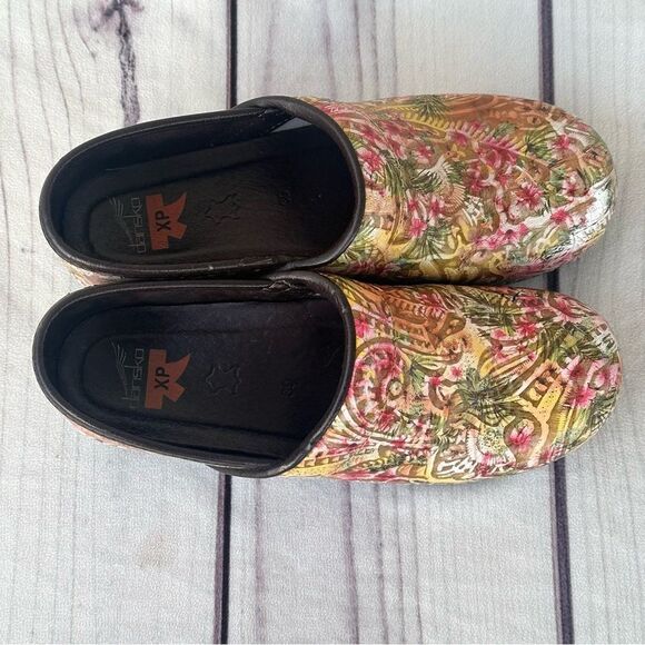 Dansko XP Professional Clogs Floral Multicolor Shoes Women's EU 39 Comfort Nurse - Picture 8 of 12